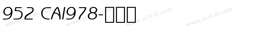 952 CAI978字体转换